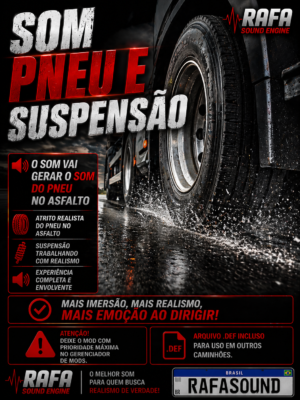 SOM PNEU, SUSPENSÃO E INTERIOR